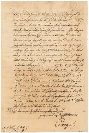 Lot #314 King George III Signed Letter - Image 2
