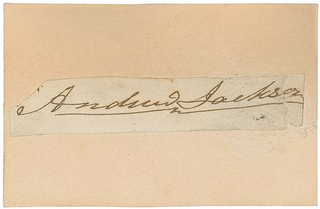 Lot #29 Andrew Jackson Signature