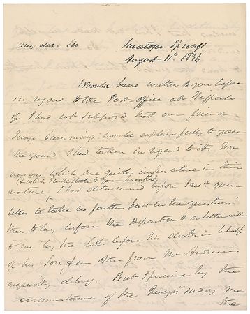 Lot #30 Martin Van Buren: Lengthy handwritten letter to an ex-congressman - Image 1
