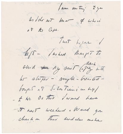 Lot #105 John F. Kennedy Partial Handwritten Letter Signed - Image 1