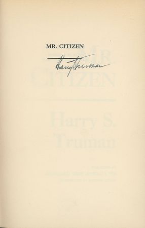 Lot #148 Harry S. Truman Book - Image 1
