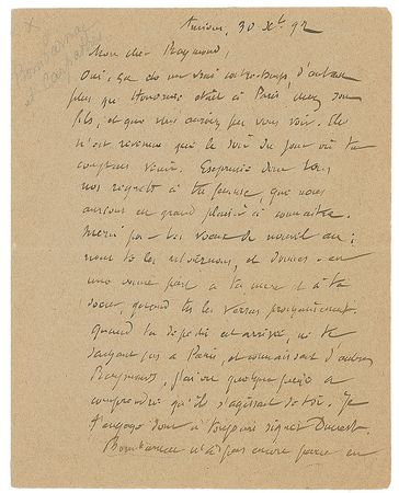 Lot #598 Jules Verne: Verne clarifies the publishing history of his Voyages Extraordinaires - Image 1