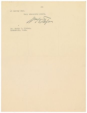 Lot #72 William H. Taft Typed Letter Signed - Image 2
