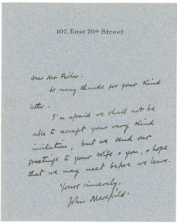 Lot #626 John Masefield Typed Letter Signed - Image 1