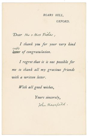 Lot #626 John Masefield Typed Letter Signed - Image 2