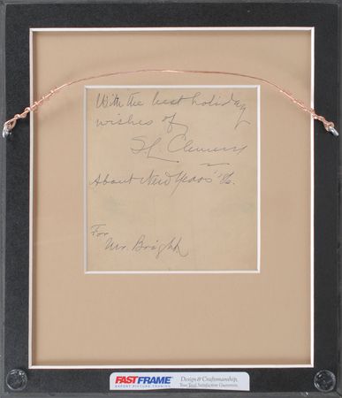 Lot #574 Samuel L. Clemens Signed Photograph - Image 2
