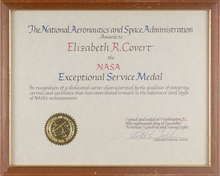 Lot #456 NASA Exceptional Service Medal Award - Image 4