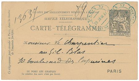 Lot #585 Guy de Maupassant Handwritten Letter Signed - Image 2