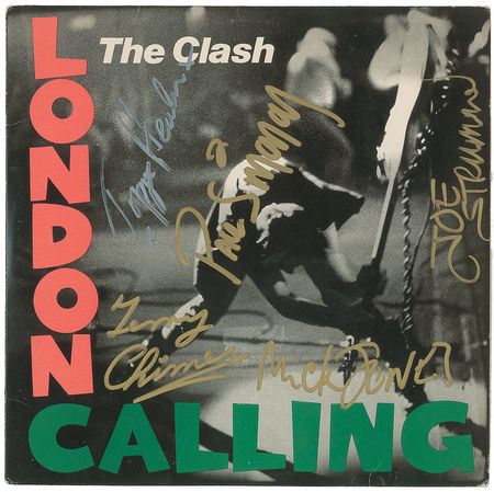 Lot #697 The Clash: London Calling album signed by five of the Clash - Image 1
