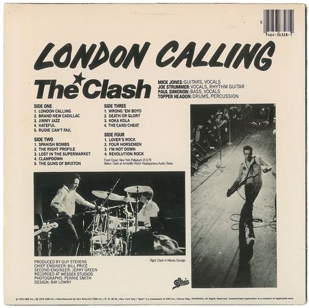 Lot #697 The Clash: London Calling album signed by five of the Clash - Image 2