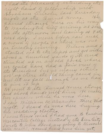 Lot #104 Abraham Lincoln: Sighting - Image 2