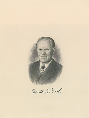 Lot #159 Nixon, Ford, and Carter Engravings - Image 1