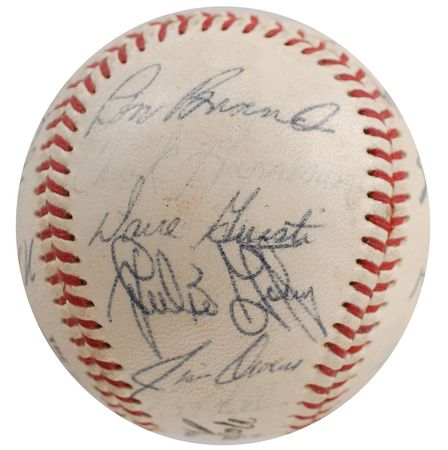 Lot #844 Houston Astros: 1967 Baseball - Image 4