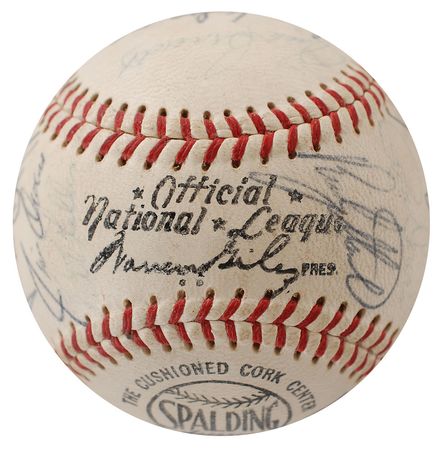 Lot #844 Houston Astros: 1967 Baseball - Image 6