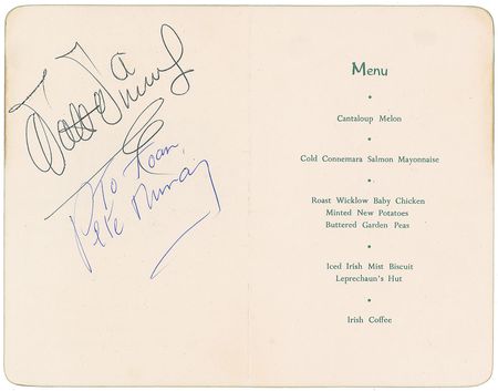 Lot #554 Walt Disney: Signed following the world premiere of Darby O?Gill and the Little People - Image 1