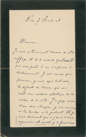 Lot #650 Paul Dukas Handwritten Letter Signed - Image 2