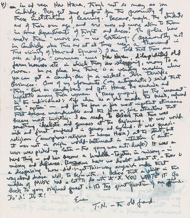 Lot #634 Thornton Wilder Handwritten Letter Signed - Image 4