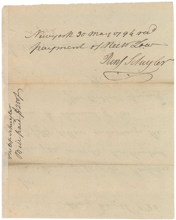 Lot #275 Philip Schuyler Handwritten Letter Signed - Image 1