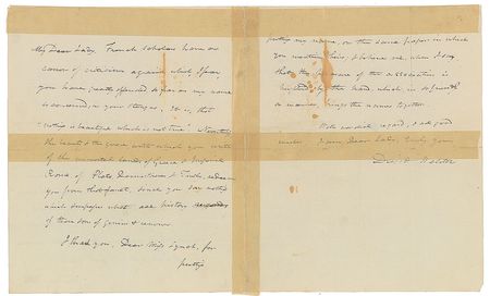 Lot #280 Daniel Webster Handwritten Letters Signed and Free Frank - Image 2