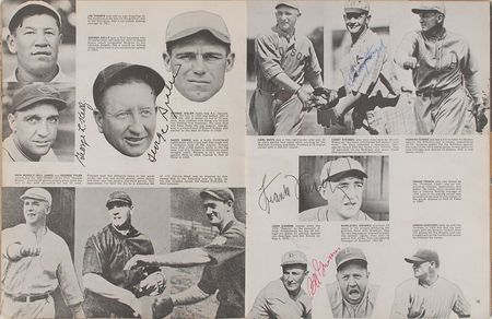 Lot #823 Baseball: Scores of Hall of Fame old-timers, including Foxx, Dean, DiMaggio, and the Waner brothers - Image 2