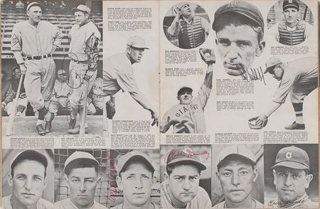 Lot #823 Baseball: Scores of Hall of Fame old-timers, including Foxx, Dean, DiMaggio, and the Waner brothers - Image 4