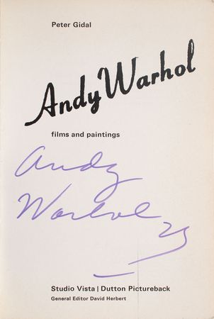 Lot #494 Andy Warhol Book - Image 1
