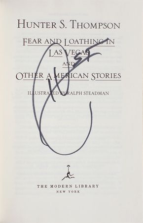 Lot #632 Hunter S. Thompson and Johnny Depp Book - Image 1