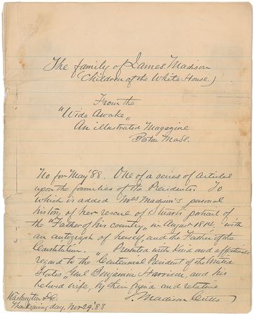 Lot #17 James and Dolley Madison Group Lot - Image 2