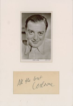 Lot #801 Peter Lorre and Albert Dekker Signature and Signed Photograph - Image 2