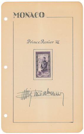 Lot #794 Grace Kelly and Prince Rainier Signatures - Image 2