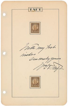 Lot #137 Taft, Coolidge, and Hoover Signatures - Image 1