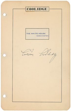 Lot #137 Taft, Coolidge, and Hoover Signatures - Image 2