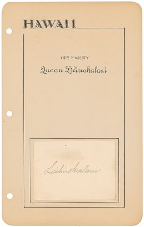 Lot #244 Queen Liliuokalani Signature - Image 2
