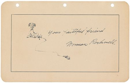 Lot #488 Norman Rockwell Sketch - Image 1