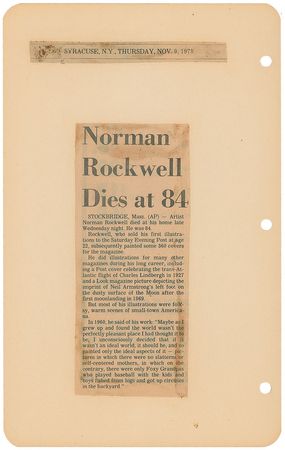 Lot #488 Norman Rockwell Sketch - Image 2