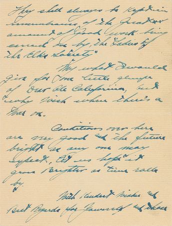 Lot #402 Eddie Rickenbacker Handwritten Letter Signed - Image 3