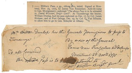 Lot #337 David Wooster Endorsement - Image 1