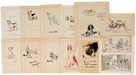 Lot #516 Comic Art: Hundreds of original sketches from the golden age of American comic art - Image 2