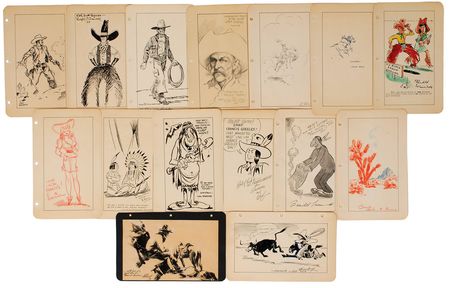 Lot #516 Comic Art: Hundreds of original sketches from the golden age of American comic art - Image 3