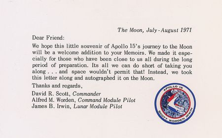 Lot #6511 Apollo 15 ?Phases of the Moon? Flown Cover - Image 3