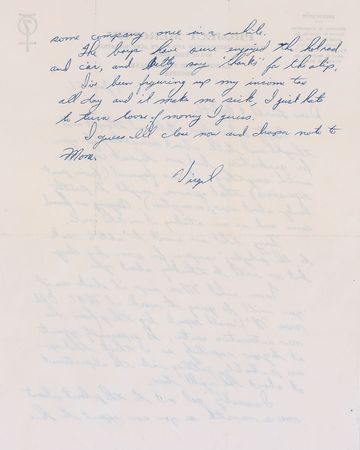 Lot #6058 Gus Grissom Autograph Letter Signed - Image 2