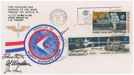 Lot #6512 Dave Scott?s Apollo 15 Flown Cover - Image 1