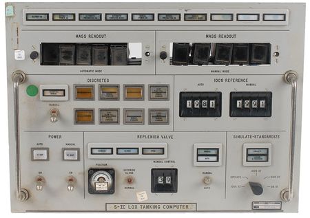 Lot #6258  Saturn V First Stage LOX Tanking Computer Interface - Image 1