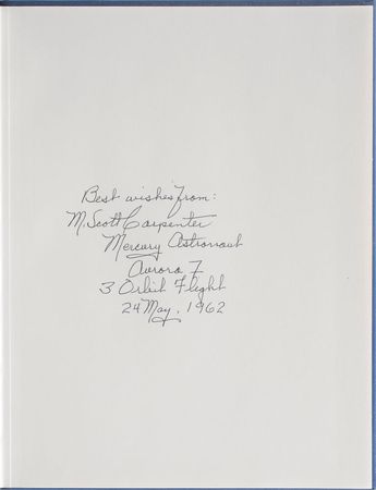 Lot #6067 Scott Carpenter Signed Mercury Summary Book - Image 2