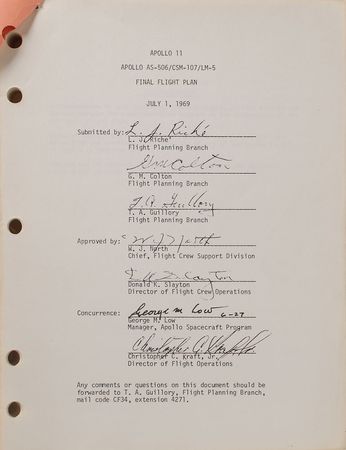 Lot #6395 Buzz Aldrin and Michael Collins Signed Manual - Image 2