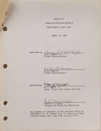 Lot #6355 Gene Cernan and Tom Stafford Signed Apollo 10 Manual - Image 2