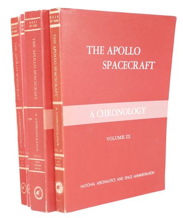 Lot #6295 Astronaut Multi-Signed Apollo Chronology Four-Volume Set - Image 1