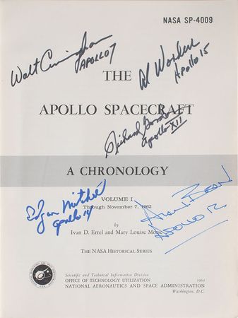 Lot #6295 Astronaut Multi-Signed Apollo Chronology Four-Volume Set - Image 2