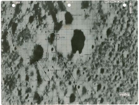 Lot #6502 Dave Scott’s Apollo 15 Lunar Surface-used Rover Map - Image 1