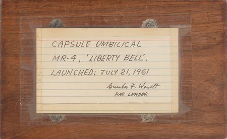 Lot #6088 Guenter Wendt’s Liberty Bell 7 Capsule Umbilical Head - Image 2
